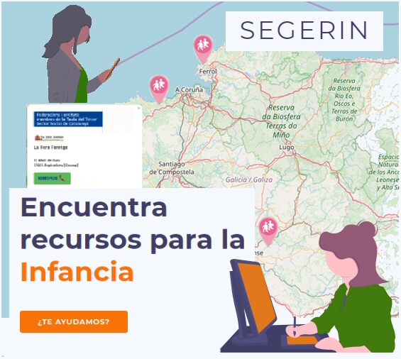 Mapa Recursos Infancia Galicia | A Coruña, Lugo, Ourense, Pontevedra
