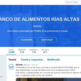 Redes Sociales Twitter para el Banco de Alimentos Rías Altas